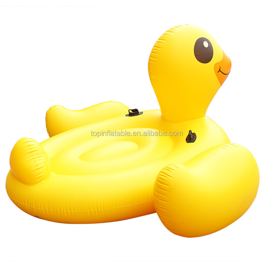 Lake floats toys giant inflatable yellow duck floating island