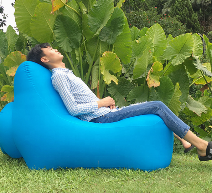 Wholesale waterproof inflatable lounger sofa bed outdoor sofa.