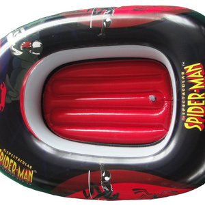 kids inflatable boat pool raft floats steering wheel floating boat swimming seat for children