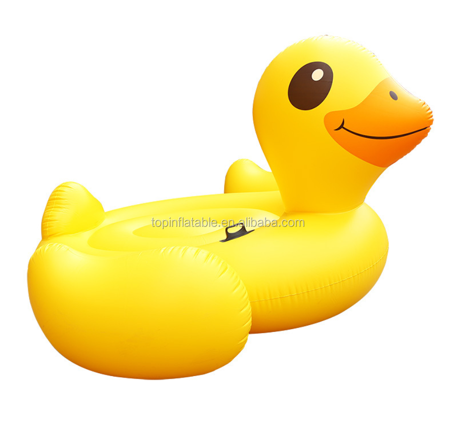 Lake floats toys giant inflatable yellow duck floating island