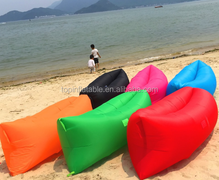 Summer Cool Sleeping bag,the inflatable lounger camping lazy bag air sofa for beach