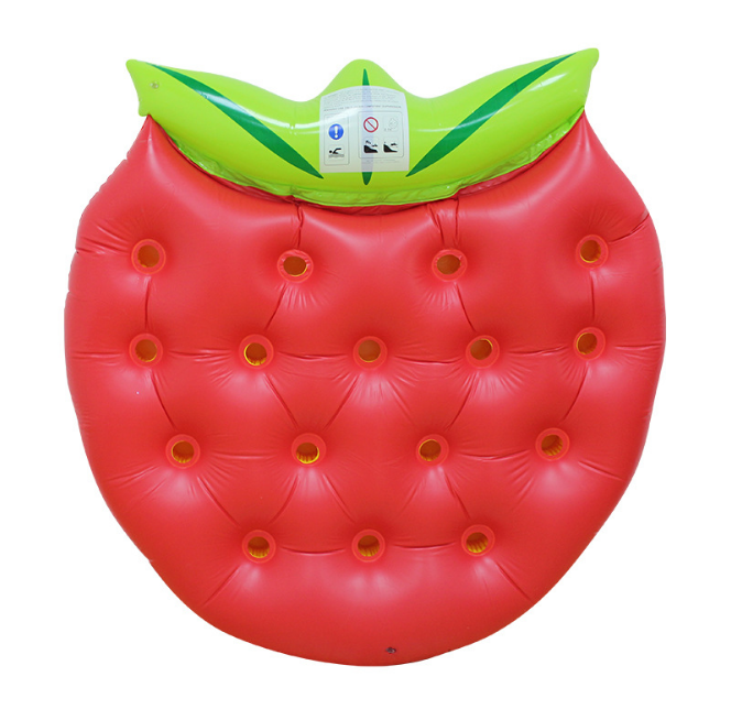 Inflatable strawberry mattress floating row pool Floats raft for adults water funny party