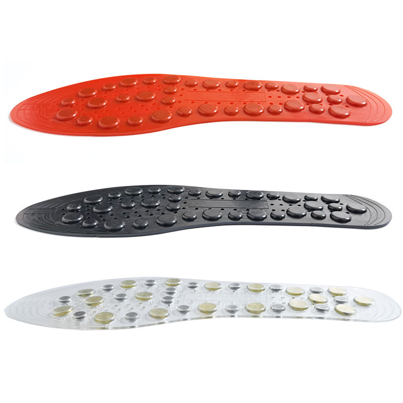 Wholesale adjustable men and women suitable full foot 35 magnet magnetic massage insoles