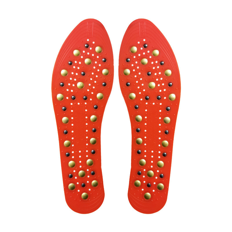 Wholesale adjustable men and women suitable full foot 35 magnet magnetic massage insoles