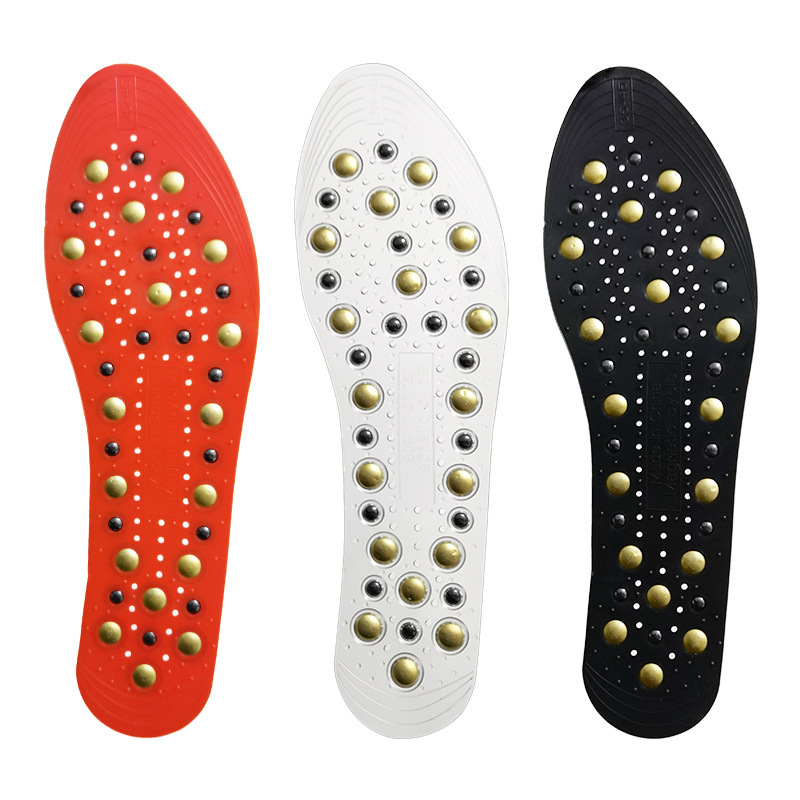 Wholesale adjustable men and women suitable full foot 35 magnet magnetic massage insoles