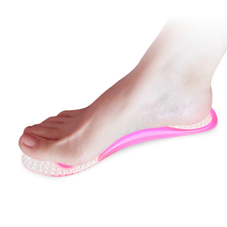 cheap 3/4 lady high heel sticky massage Insole Material anti-fatigue pad gel insole