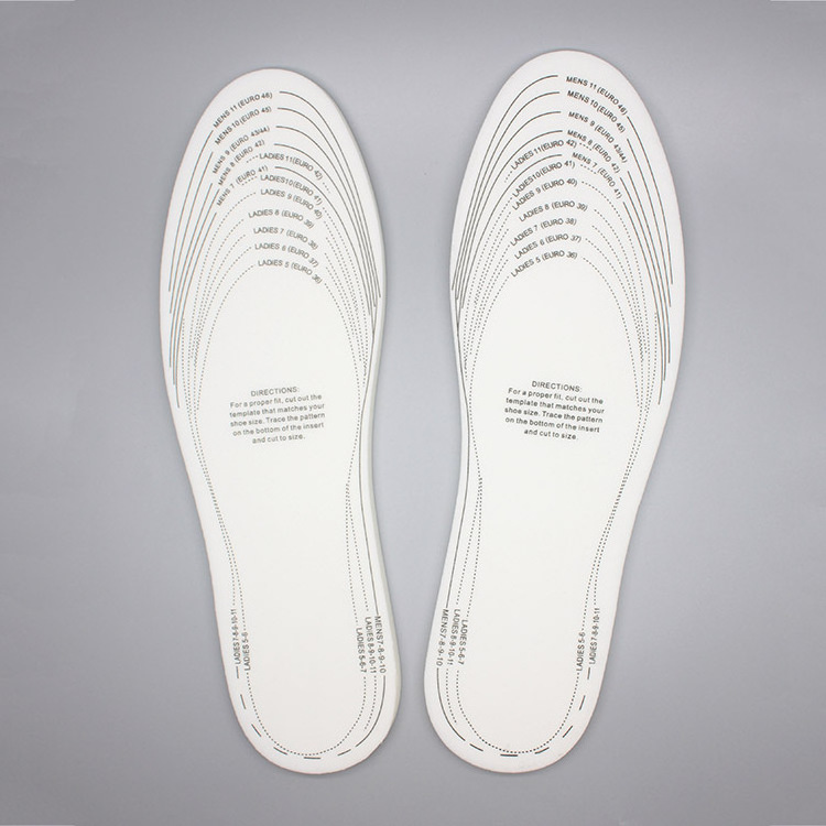 Customizable Lightweight Full Length for White Shoes Memory Foam Insoles