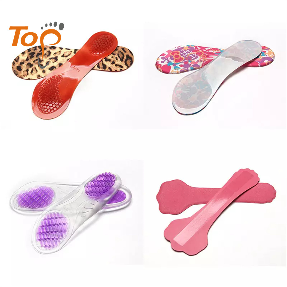 Cheap Gel Sole 3/4 Silicone Massage Cushion Insole Ladies High Heels Insoles