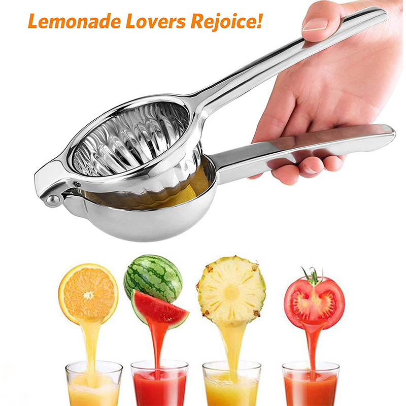 Kitchen Top Sell Hand Press Stainless Steel Manual Lemon Lime Squeezer Citrus Orange Fruit Machine Juicer