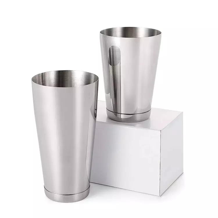 High Quality Weighted Boston shaker 28 oz & 18 oz Professional Stainless Steel Cocktail Shaker Barware Tools Customized Logo