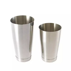 High Quality Weighted Boston shaker 28 oz & 18 oz Professional Stainless Steel Cocktail Shaker Barware Tools Customized Logo