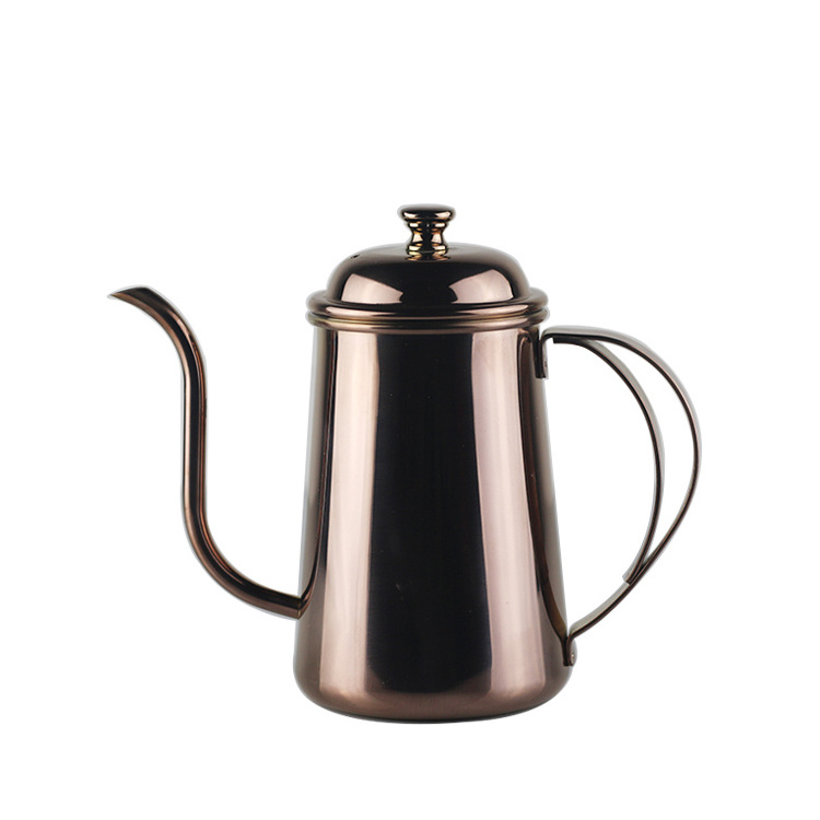 High Quality Drip Kettle 650ml/700ml Coffee Tea Pot Non-stick Coating Swan Neck Thin Mouth