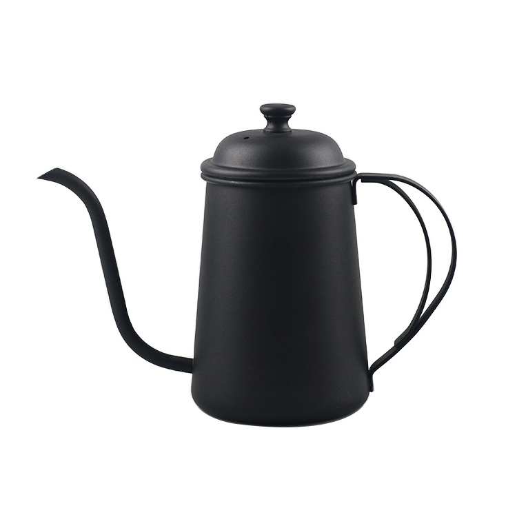 High Quality Drip Kettle 650ml/700ml Coffee Tea Pot Non-stick Coating Swan Neck Thin Mouth