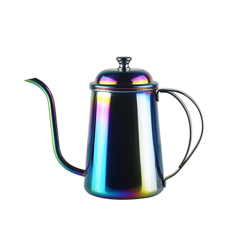 High Quality Drip Kettle 650ml/700ml Coffee Tea Pot Non-stick Coating Swan Neck Thin Mouth