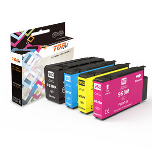 Topjet 957XL 953XL 957 953 XL Color Black Compatible Ink Cartridge for HP HP957 HP953 OfficeJet Pro 7740 8210 InkJet Printer