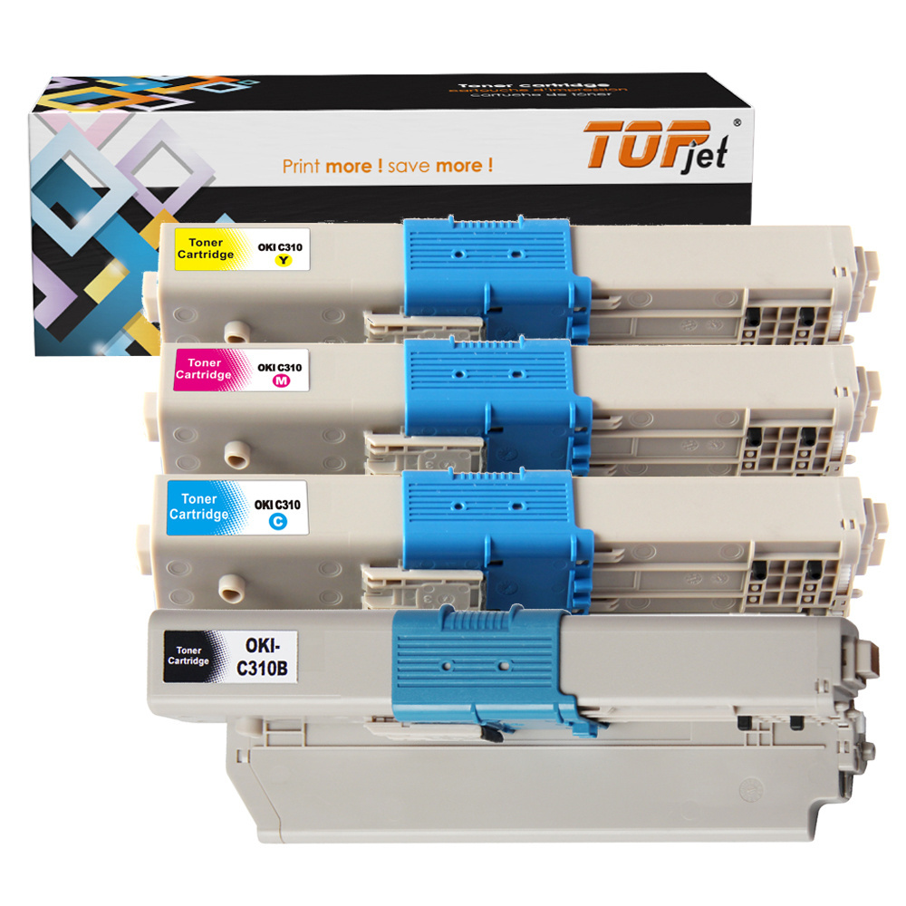 Topjet C310 330 510 530  C331 C511 C531 MC351 MC352 MC361 MC362 MC561 MC562  Color Toner Cartridge Compatible For OKI Printer