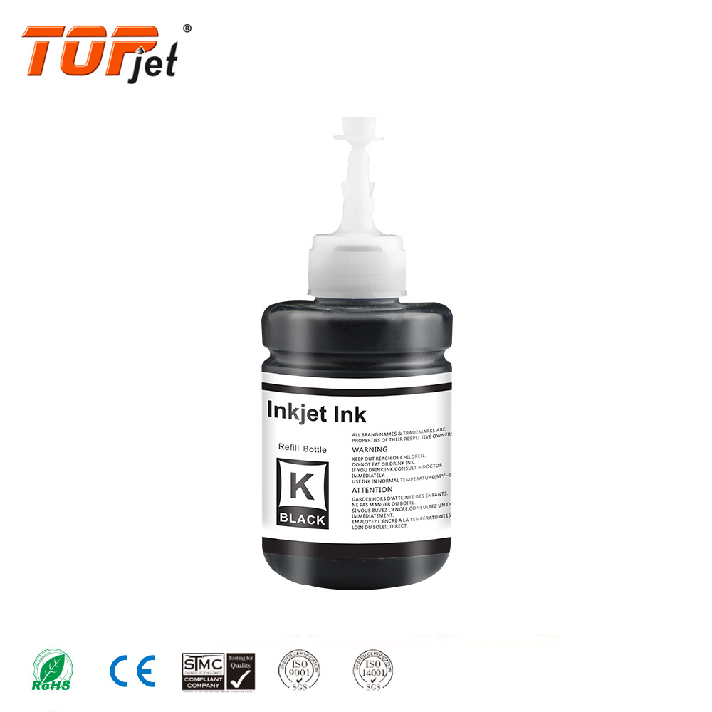 Topjet Original Quality T7741 7741 T774 774 Water Based Bulk Bottle Refill Kit Ink Compatible For Epson M100 M200 ET3600 Printer