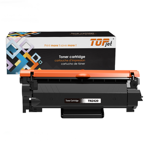 Topjet TN2420 TN 2420 TN-2420 Premium Black Toner Cartridge With Chip Compatible For Brother DCP L2535 MFC L2730DW  Printer