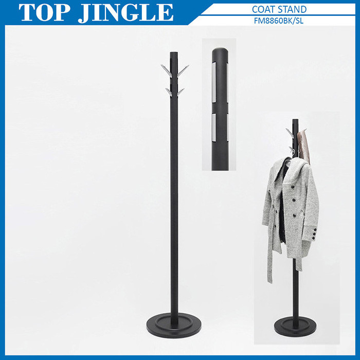 6 Hangers Metal Hat Tree Stand and Umbrella Holder