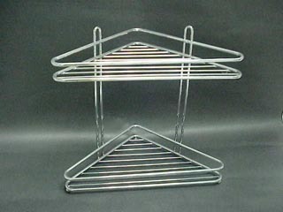 Stainless steel wire bathroom corner shelf