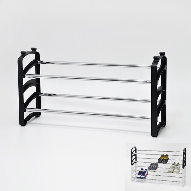 2 Tier Stackable Iron Shoe Rack