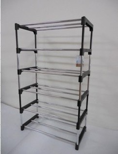 2 Tier Stackable Iron Shoe Rack