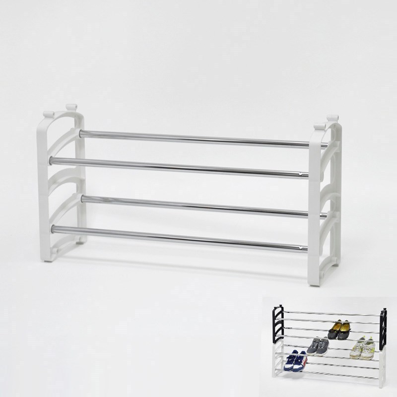 2 Tier Stackable Iron Shoe Rack