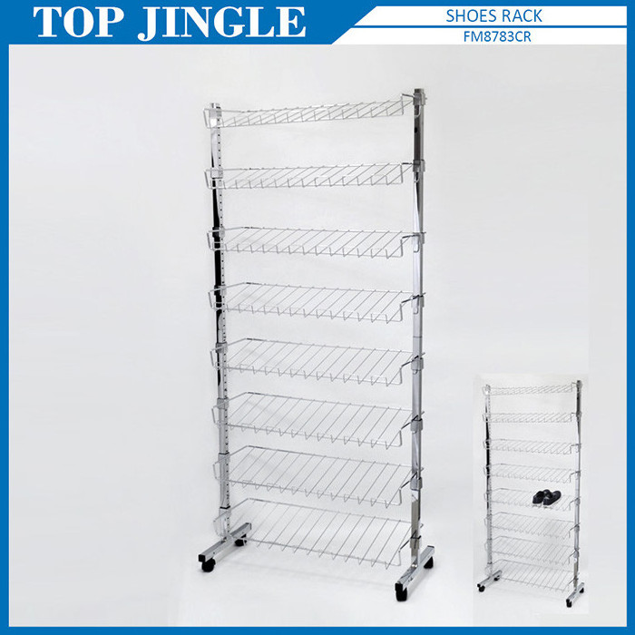 Over Door Metal Wire  With 6-tier Shelf Shoes Rack