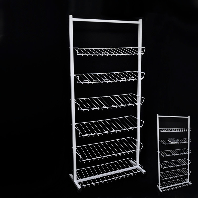 Over Door Metal Wire  With 6-tier Shelf Shoes Rack