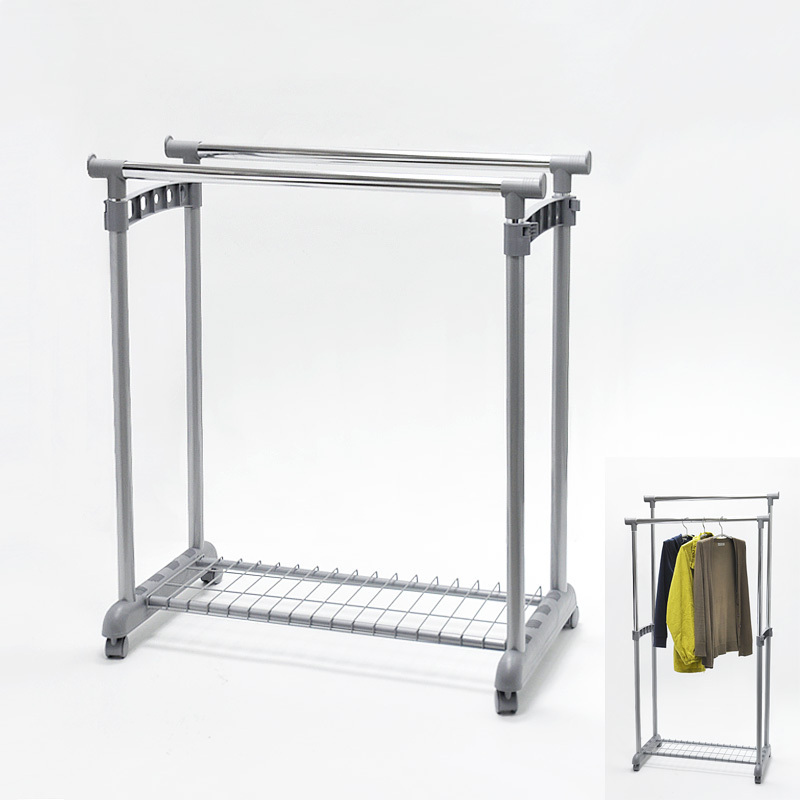 Single Tier Adjustable Fashion Metal Clothes Hanger Stand