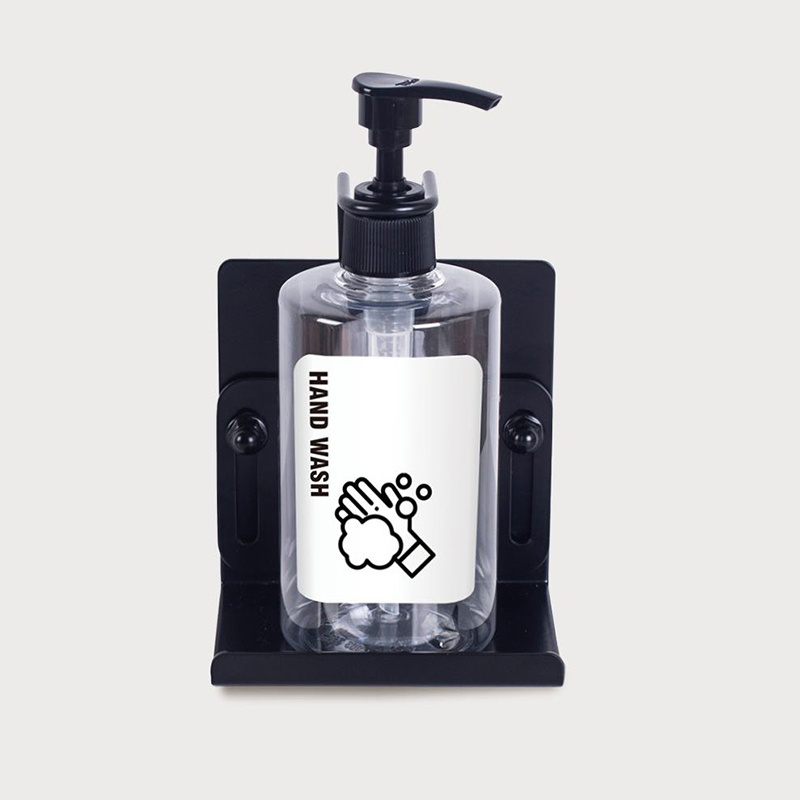 Wall Hanging Stainless Steel Soap Dispenser Holder with PET Bottle