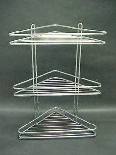 Stainless steel wire bathroom corner shelf