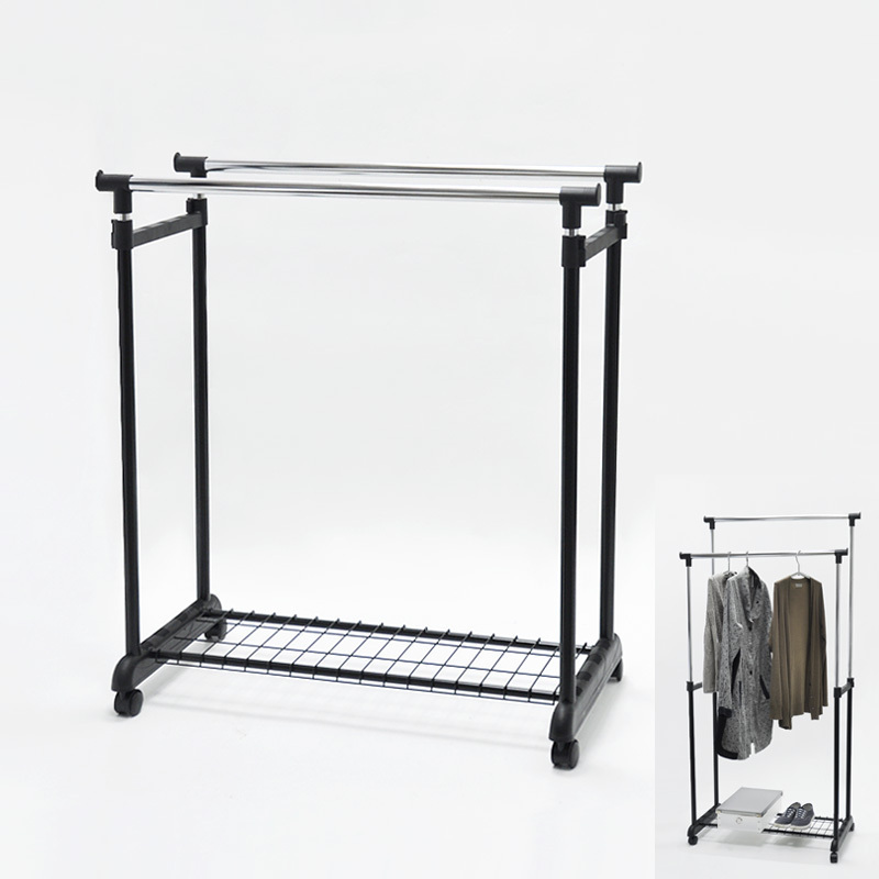 Single Tier Adjustable Fashion Metal Clothes Hanger Stand