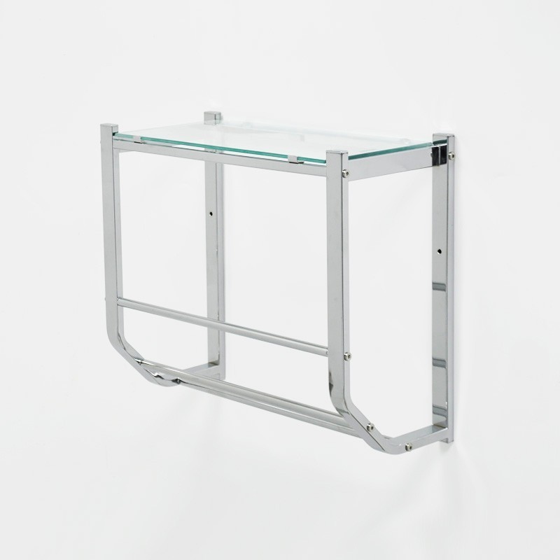 Bathroom Corner Stand 3 Tier Glass Shelf