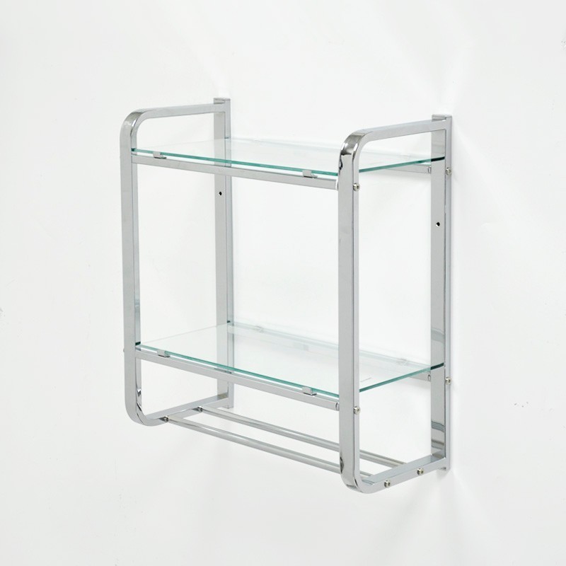 Bathroom Corner Stand 3 Tier Glass Shelf