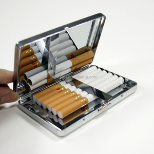 Cigarette Hard Box Holder Tobacco Storage Case A Pack Gift Metal Aluminum Cigarette Case