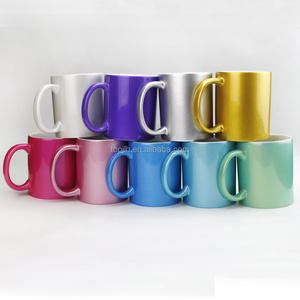 Heat Transfer Sparkling Glitter Mugs Colorful Coffee Mug Sublimation Ceramic CLASSIC Presents HANDGRIP Accessories for 1 Users