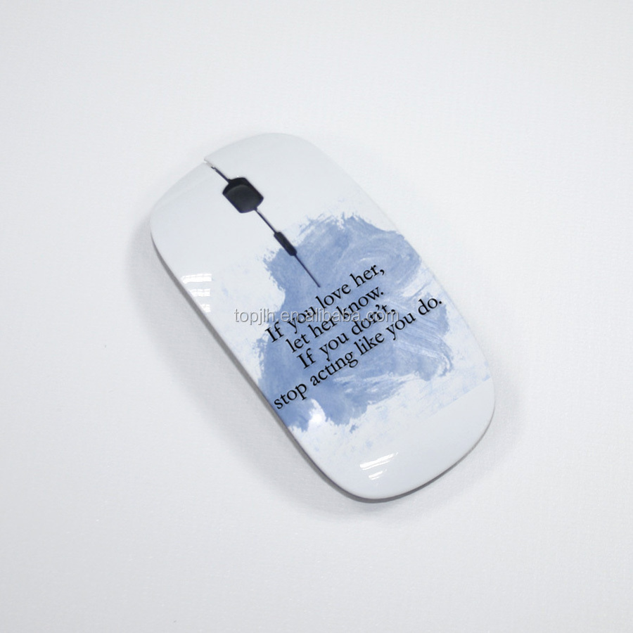 Topjlh  Hot Selling DIY Sublimation 3D Wireless Mouse Sublimation Printing Hello Kitty Wireless Optical Mouse