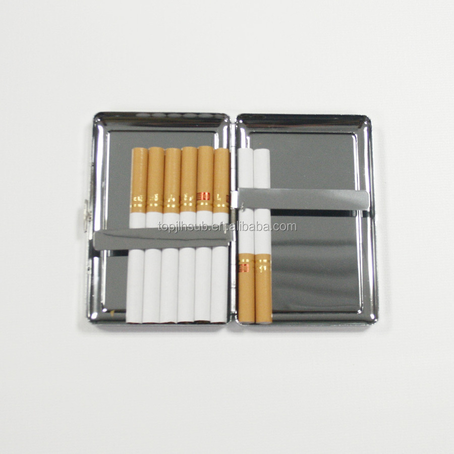 Sublimation metal blank cigarette cases for lighter