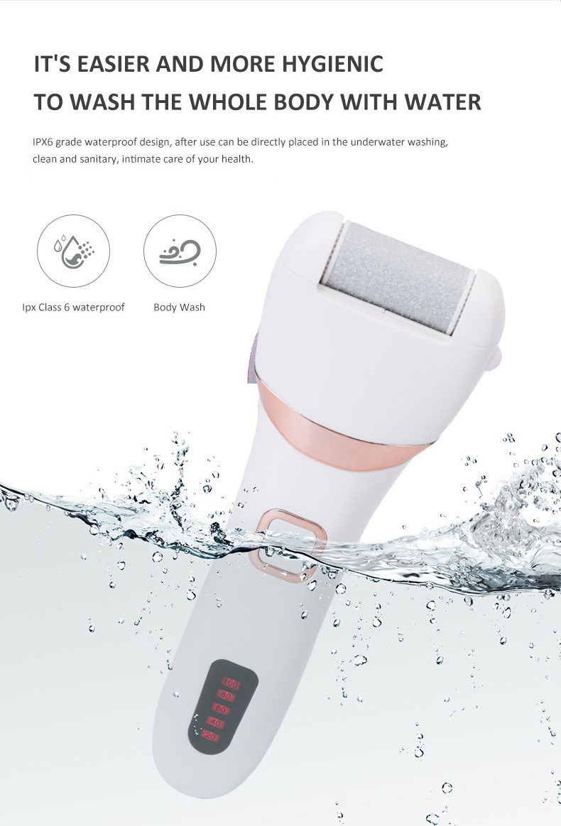 2022 New USB Rechargeable Foot Grinder Callus Remover  Hard Dead Skin Pedicure Foot File Professional Electric Foot Scrubber