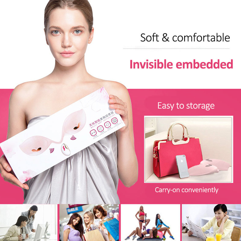 OEM factory mini portable travel sexy wireless vibrating remote control usb electric female breast massager