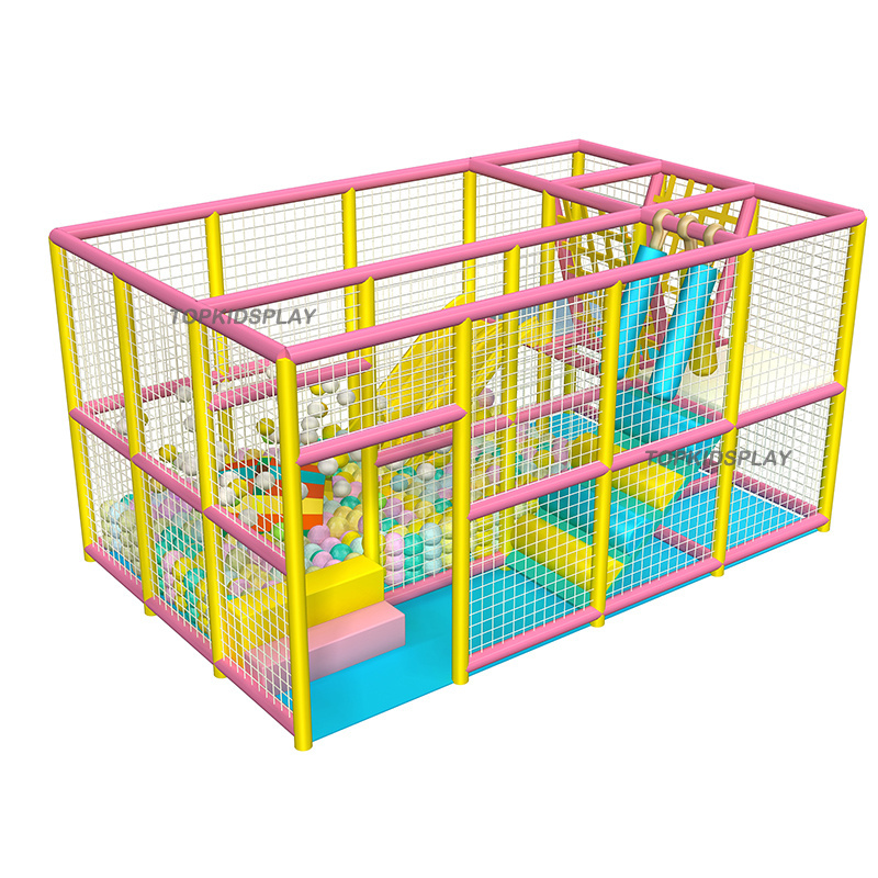 Children indoor playground kids soft padded play ground equipment with big ball pool