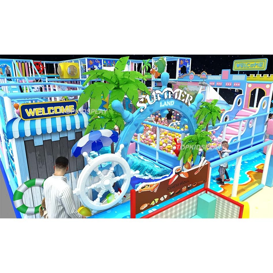 Ocean theme Kids indoor playground Amusement Equipment with EN1176 & ASTM certified