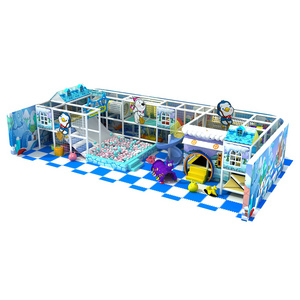 Custom Kids Indoor Playground Game Center with Slides and Swing