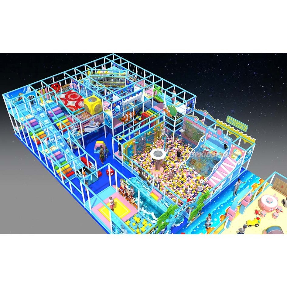 Ocean theme Kids indoor playground Amusement Equipment with EN1176 & ASTM certified