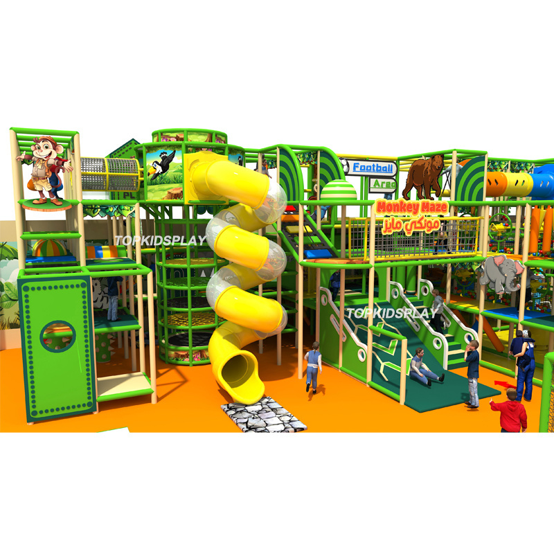 TOPKIDSPLAY Amusement Park Equipment Kids Indoor Playground for Sale Custom Indoor Slide Indoor Play Center Kids Zone 12 Months