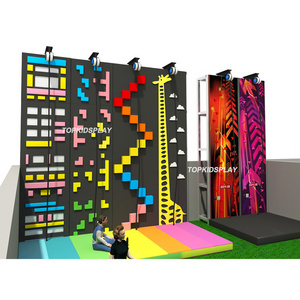 TOPKIDSPLAY Adventure Park Customized Rock Climbing Wall Kids Fun Wall Indoor Climbing Wall