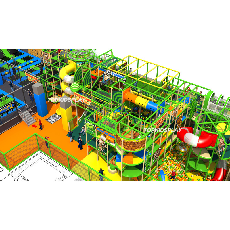 TOPKIDSPLAY Amusement Park Equipment Kids Indoor Playground for Sale Custom Indoor Slide Indoor Play Center Kids Zone 12 Months