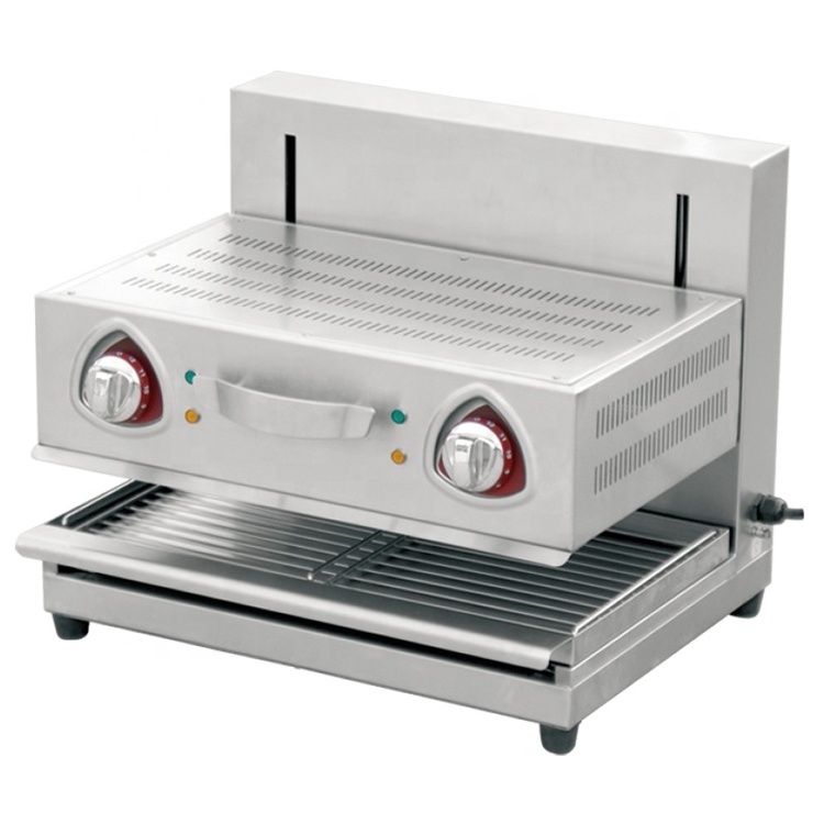 Baking Oven for Bread and Cake Industrial Bread Baking Oven Smokeless Oven Barbecue Grill Griddle Electric Lift-up Salamander