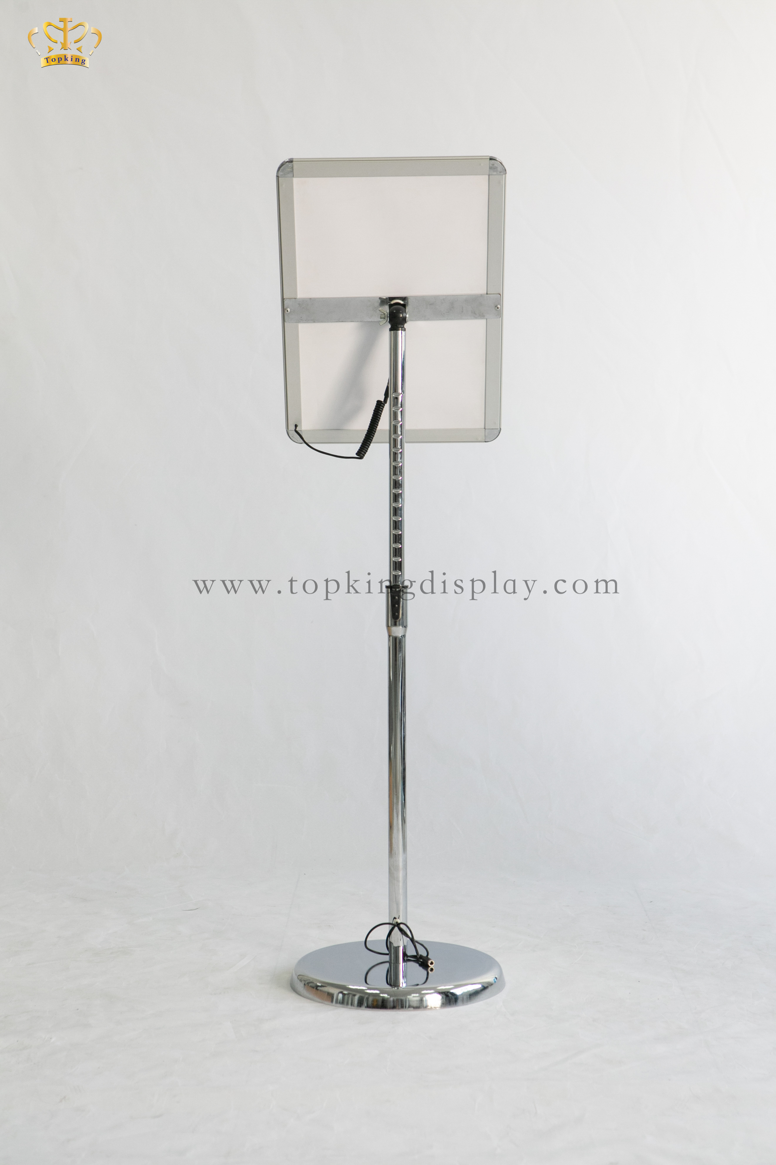 Advertising stand floor  LED A3 A4 hotel menu page flip floor display stand